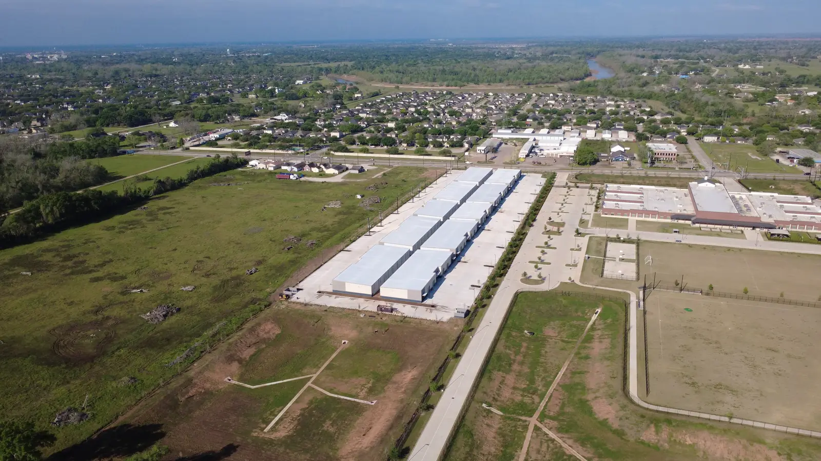 Highline Business Park with neighborhoods stretching beyond it